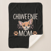 Chiweenie Mom chihuahua niedlicher Hundebesitzer L Sherpadecke (Vorderseite)