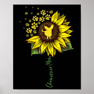 Chiweenie-Mutter Sonnenblume Chiweenie-Geschenke H Poster