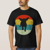 Chiweenie Retro Vintage Silhouette 70er T-Shirt (Vorderseite)