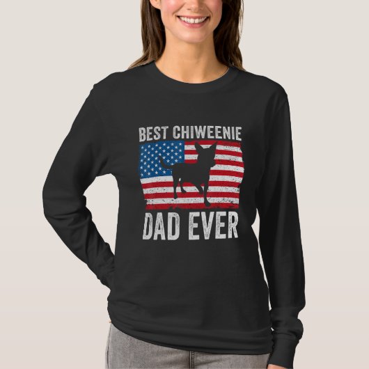 Chiweenie Vater Chiweenie Eigentümer 4. Juli Patri T-Shirt (Vorderseite)