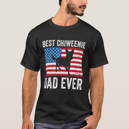 Chiweenie Vater Chiweenie Eigentümer 4. Juli Patri T-Shirt (Vorderseite)