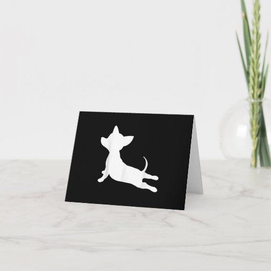 Chiweenie Yoga-Geschenk, Chihuahua-Dackel (Vorderseite)