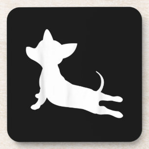 Chiweenie Yoga-Geschenk, Chihuahua-Dackel Getränkeuntersetzer