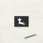 Chiweenie Yoga-Geschenk, Chihuahua-Dackel Post-it Klebezettel (Auf Schreibtisch)
