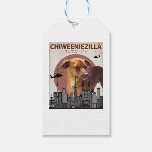 Chiweeniezilla Funny Chiweenie T - Shirt Dog Lover Geschenkanhänger (Vorderseite)