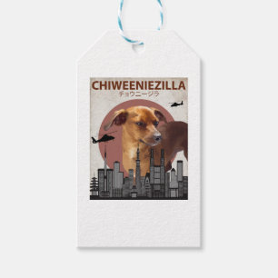 Chiweeniezilla Lustiges Chiweenie T-Shirt Hunde L Geschenkanhänger