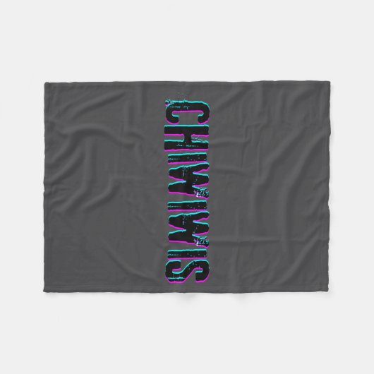 Chiwiwis - Funny Quote Fleecedecke (Vorderseite (Horizontal))