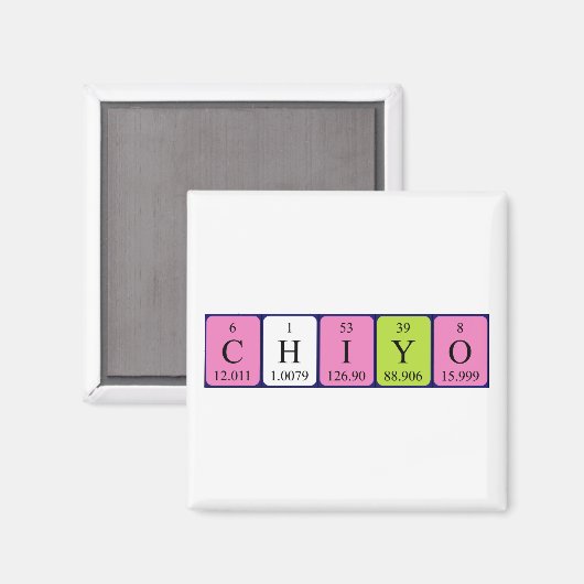 Chiyo Periodenmagnet Magnet (Vorderseite/Rückseite)