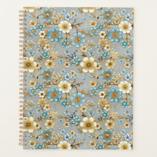 Chiyogami-Planer für aquamarine und cremefarbene F Planer