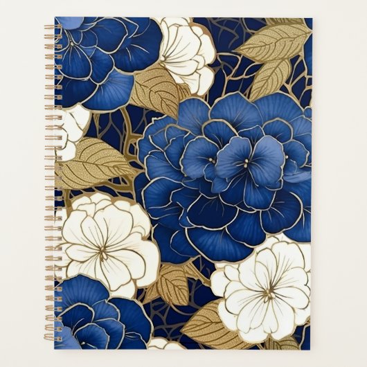 Chiyogami-Planer für Blau und Weiß Planer (Vorderseite)