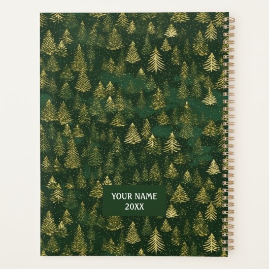 Chiyogami-Planer für Grüne und Goldene Kiefernwäld Planer (Rückseite)