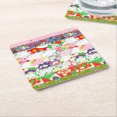 Chiyogami Rice Paper Pattern Rechteckiger Pappuntersetzer (angewinkelt)