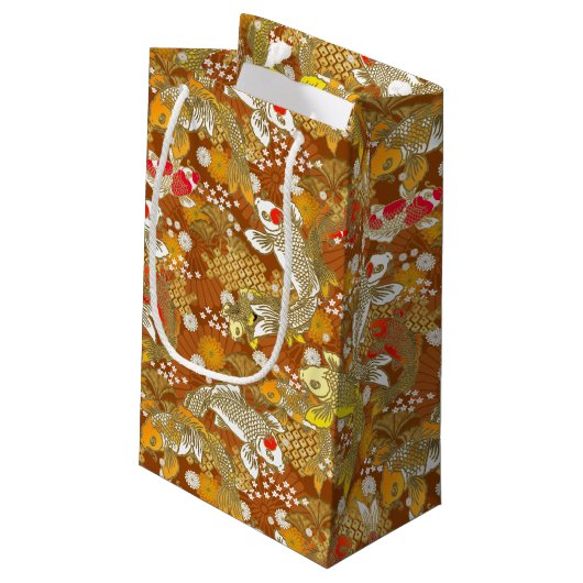 Chiyogami-Washi Geschenktasche Kleine Geschenktüte (Rückseite Schrägansicht)