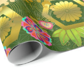 Chiyogami Yuzen Washi Stil Muster Wrapping Paper Geschenkpapier (Rolleneckpunkt)