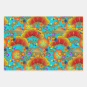 Chiyogami Yuzen Washi Stil Muster Wrapping Paper Geschenkpapier Set (Vorderseite)