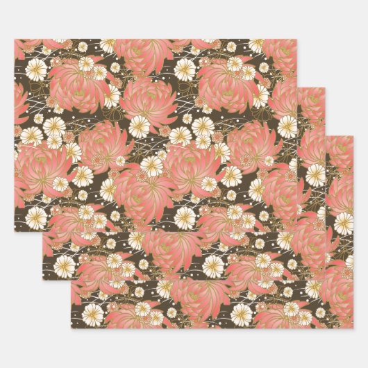 Chiyogami Yuzen Washi Stil Muster Wrapping Paper Geschenkpapier Set (Set)