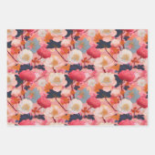 Chiyogami Yuzen Washi Style Muster Geschenkpapier Set (Vorderseite 3)