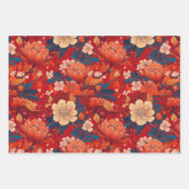 Chiyogami Yuzen Washi Style Muster Geschenkpapier Set (Vorderseite 2)