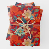 Chiyogami Yuzen Washi Style Muster Geschenkpapier Set (Beispiel)