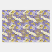 Chiyogami Yuzen Washi Style Muster Geschenkpapier Set (Vorderseite)