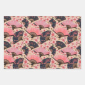 Chiyogami Yuzen Washi Style Muster Geschenkpapier Set (Vorderseite 3)