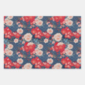 Chiyogami Yuzen Washi Style Muster Geschenkpapier Set (Vorderseite)