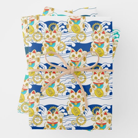 Chiyogami Yuzen Washi Style Muster Geschenkpapier Set (Beispiel)