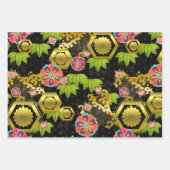 Chiyogami Yuzen Washi Style Muster Geschenkpapier Set (Vorderseite)