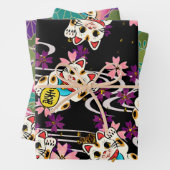 Chiyogami Yuzen Washi Style Muster Geschenkpapier Set (Beispiel)