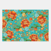 Chiyogami Yuzen Washi Style Musterpapierblätter Geschenkpapier Set (Vorderseite 3)