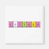 Chiyoko Periodenmagnet Magnet (Vorne)