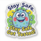 Chlamydia Awareness - Bleibe Safe! Fun-Aufkleber Aufkleber (Vorderseite)