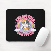 Chlamydia Survivor Cat Meme Witzige Shirts für Män Mousepad (Mit Mouse)