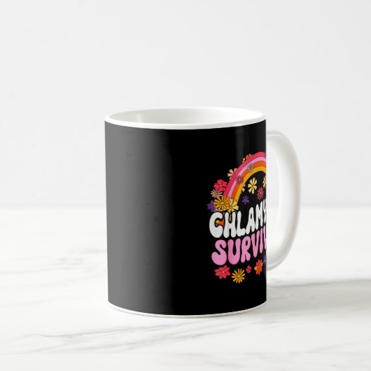 Chlamydia Survivor Funny Graphic  Kaffeetasse (VorderseiteRechts)