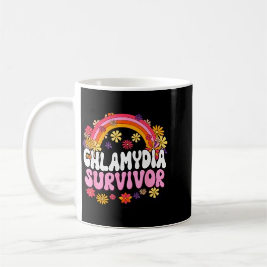 Chlamydia Survivor Funny Graphic  Kaffeetasse (Links)