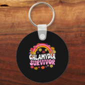 Chlamydia Survivor Funny Graphic Schlüsselanhänger (Vorderseite)