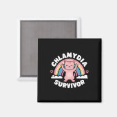 Chlamydia Survivor Magnet (Vorderseite/Rückseite)