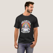 Chlamydia-Überlebender-Katze-Meme-Regenbogen-Männe T-Shirt (Vorne ganz)