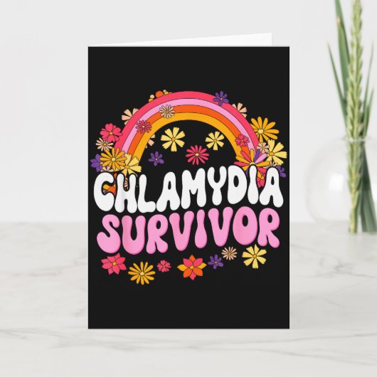 Chlamydia-Überlebender Lustige Grafik Karte (Vorderseite)