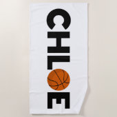 Chloe Basketball Strandtuch (Vorderseite)