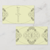 Chloe - Creme Visitenkarte (Vorne/Hinten)