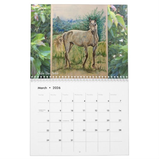 Chloe Dee Noble Bilder ~ 2026 Kalender (Mär 2026)