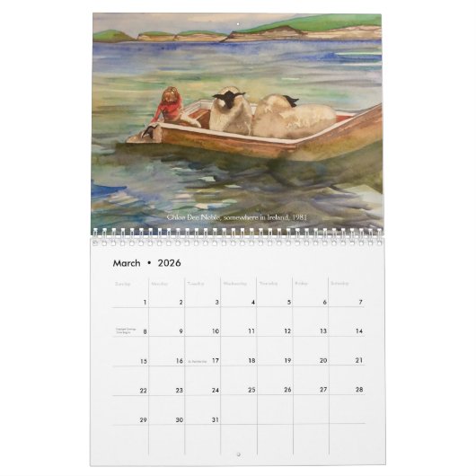 Chloe Dee Noble malt IRLAND mit Kalender 2026 (Mär 2026)