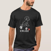 Chloe Dog namensgeschenk für meinen Welpen, Chlo T-Shirt (Vorderseite)