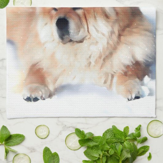 CHLOE heARTdog Chow-Chow Geschirrtuch (Gefaltet)