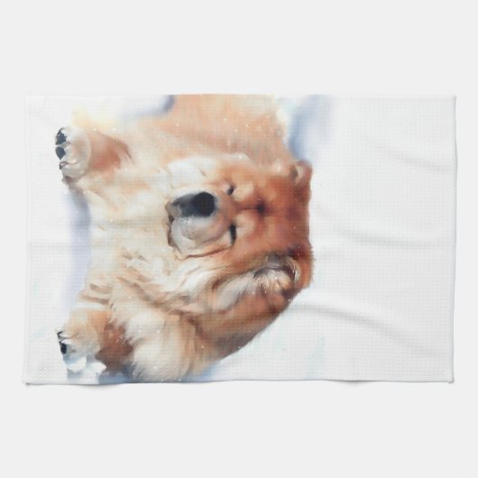 CHLOE heARTdog Chow-Chow Geschirrtuch (Horizontal)