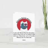 Chloe im Garten Karte (Rückseite)