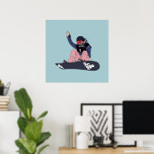 Chloe Kim Snowboarder Poster (Heimbüro)