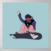 Chloe Kim Snowboarder Poster (Vorne)