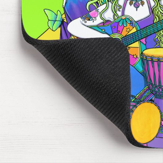 "Chloe, Melodie, Harmonie-" Blumen-Fee Mousepad (Ecke)